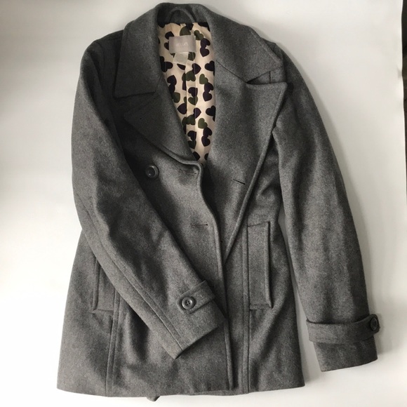 Grey pea coat - Picture 3 of 6